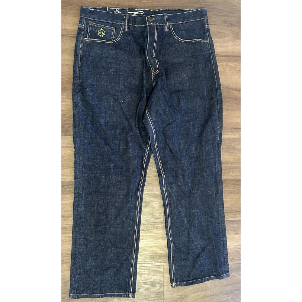 Vintage Y2K Eight 732 Baggy Embroidered Skater Jeans Denim Pants